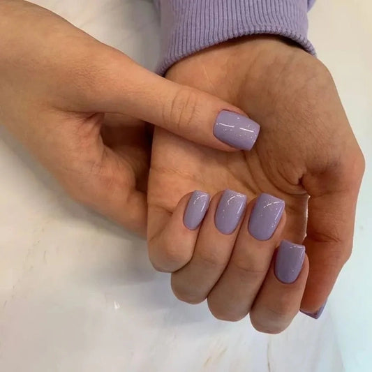 Elegant Purple Gel Nails Kit - Glossy & Durable Finish